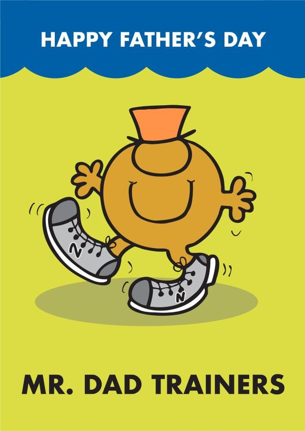 Fun Fathers Day Card - Mr. Silly - Mr. Dad Trainers created by Mr. Men