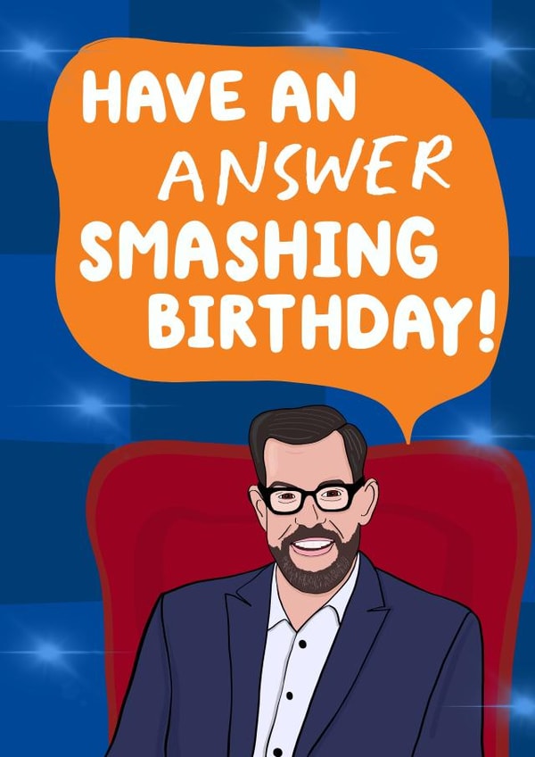 Fun Birthday card - for a quiz loving friend - House of Games card created by Pickled Prints