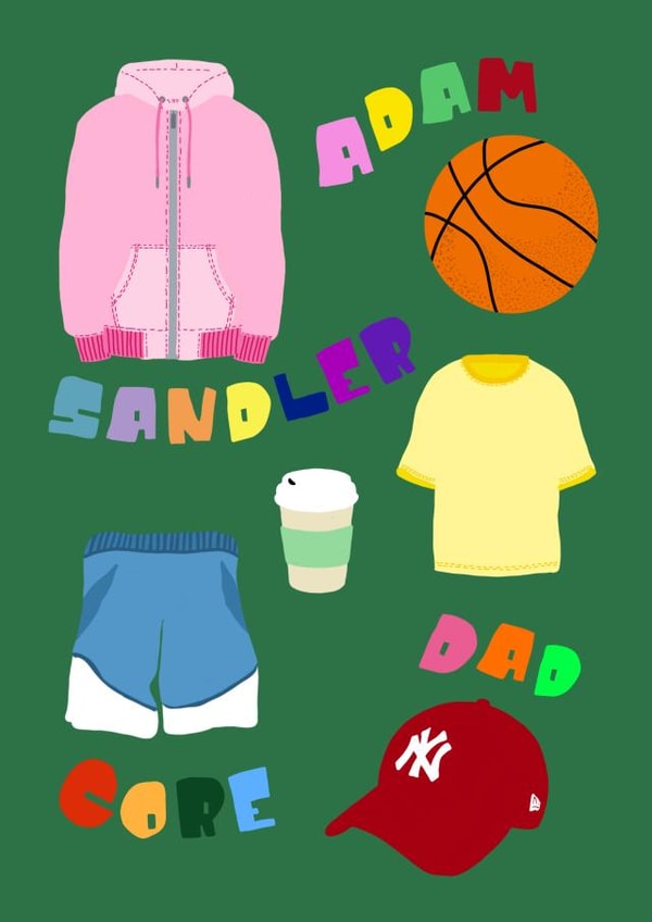 Adam Sandler Dad Core - Fathers Day Card created by Cards For Humanity Co