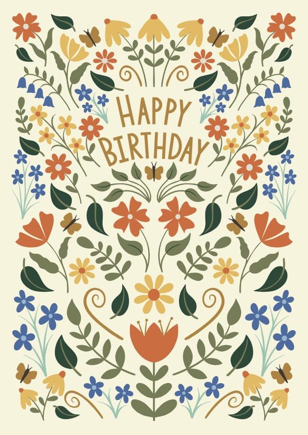 Pretty Birthday Card - Botanical - For Her created by Kirsty Miller