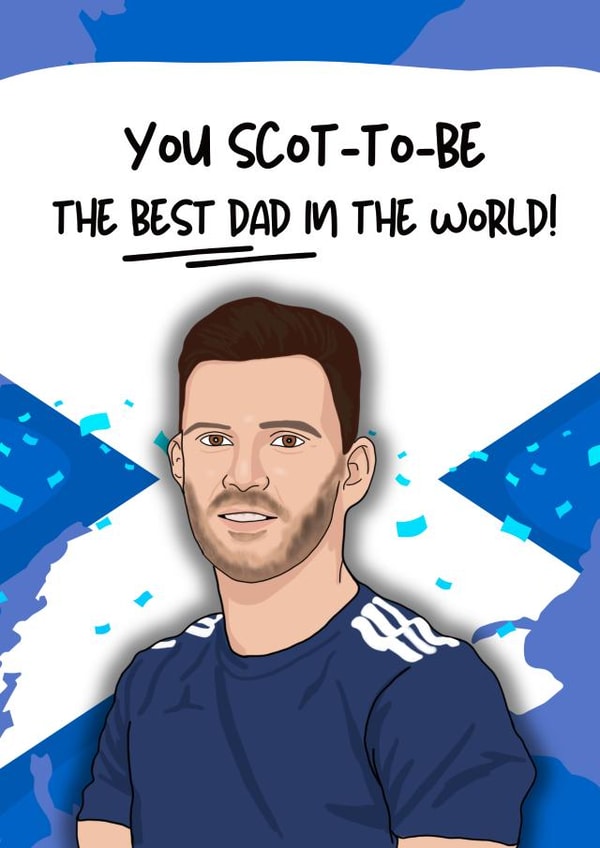 Punny Father's Day Card - Euros - Andy Robertson Scotland created by Original Fox Cards