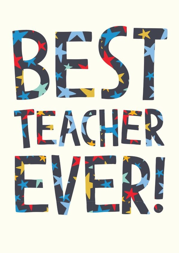 Classic Thank You Card - For Teacher - For Him created by The Boy and the Bear