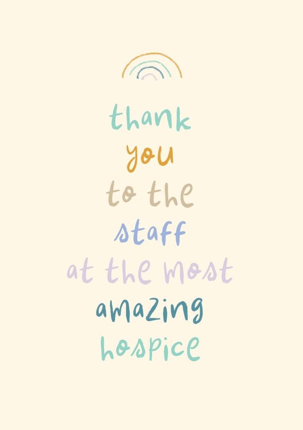 Cute Thank You Card - Amazing Hospice created by Rebecca Prinn