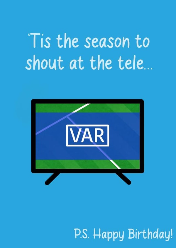 A fun, football themed Birthday wish for the lovers of the beautiful game. created by FoldupBiscuit