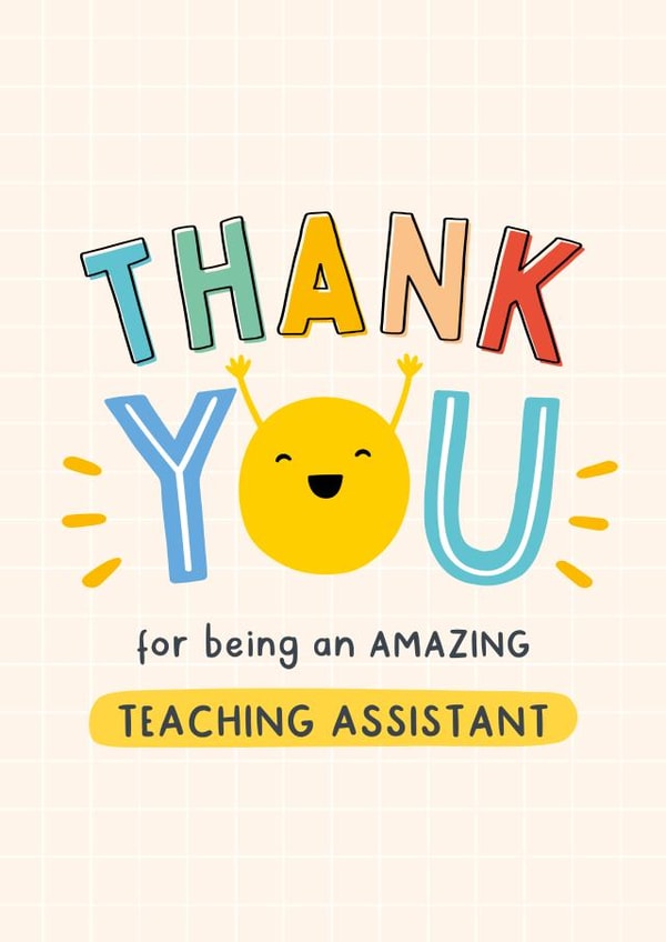 Heartfelt Thank You Card - For Teaching Assistant - Thank You Teacher created by Macie Dot Doodles