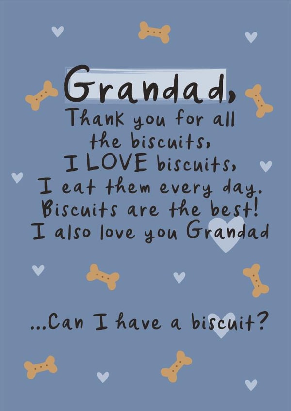 Funny Dog Grandad Card - Grandad Birthday - Father's Day Card - From The Dog created by Heather Alstead Design LTD