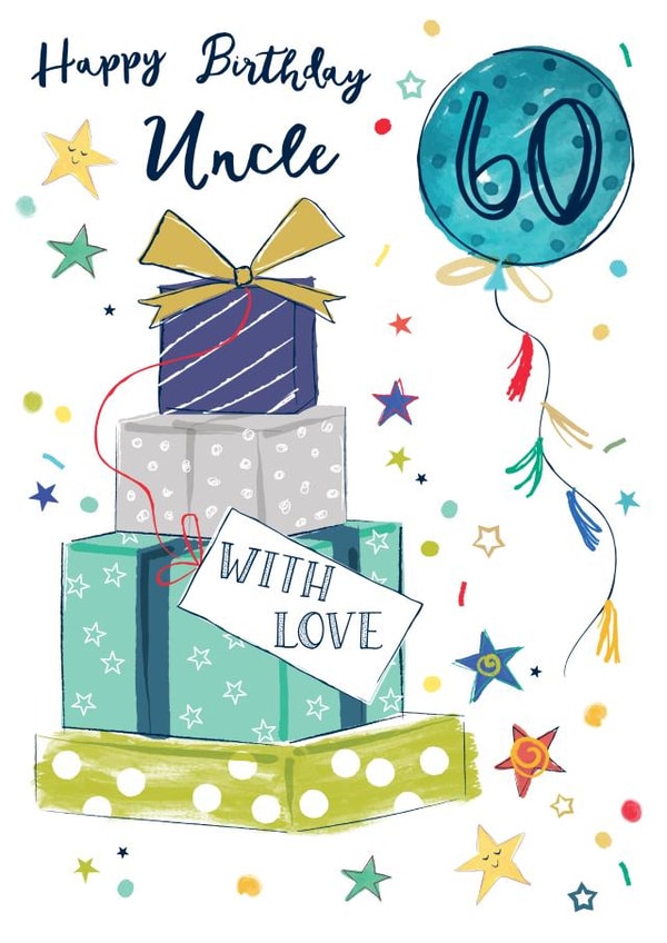 Classic Birthday Card - For Uncle - Presents created by Katie Phythian Design