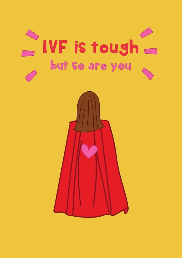 Heartfelt Thinking Of You Card - Fertility - IVF Is Tough created by @Laura Lonsdale Designs