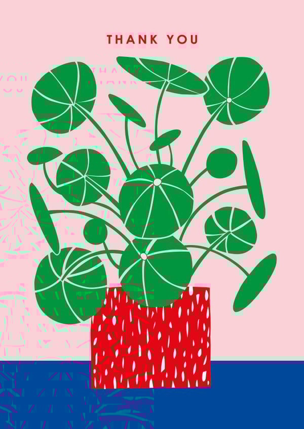 Thank You Card - Money Plant created by Happy Street