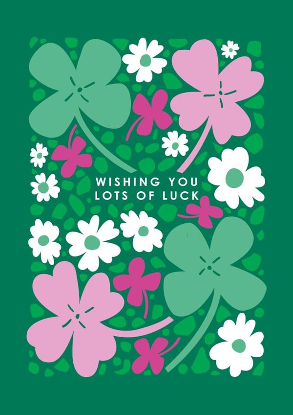 Cute Good Luck Card - Wishing You Lots Of Luck created by Happy Street