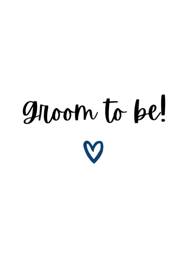 Cute Engagement Card - LGBTQ+ - Groom To Be created by Amy (Hedgecards)