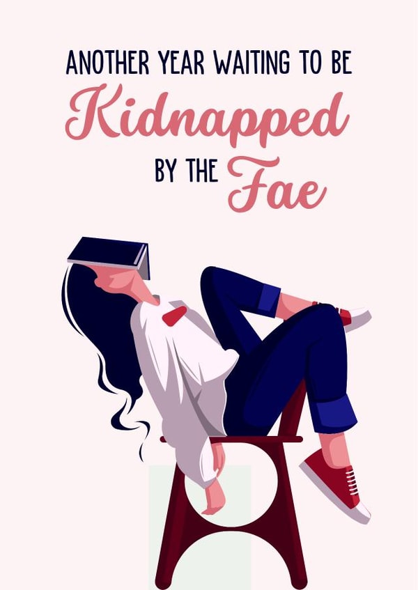 Kidnapped by the Fae - Book Birthday Card created by Pixel Elf