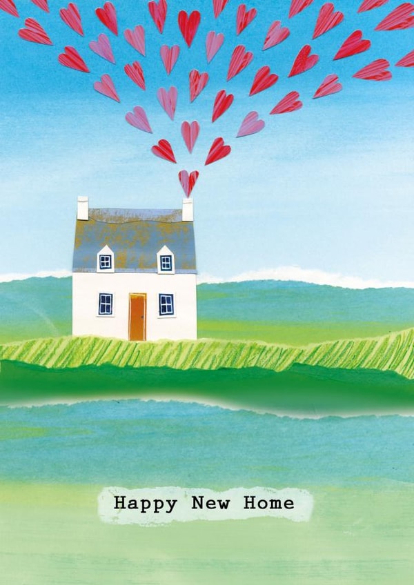 Arty New Home Card - Illustration - Nature created by Joanne Wishart