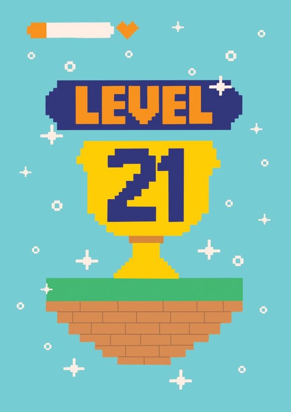 Fun 21st Birthday Card - For Him - Gaming created by Harkiran Kalsi