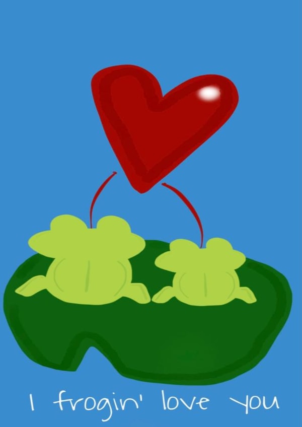 Cute Frog Anniversary Card for Significant Other created by Sorrel Knott