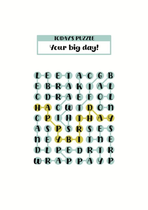 Birthday Strands Puzzle created by Michelle Youngs