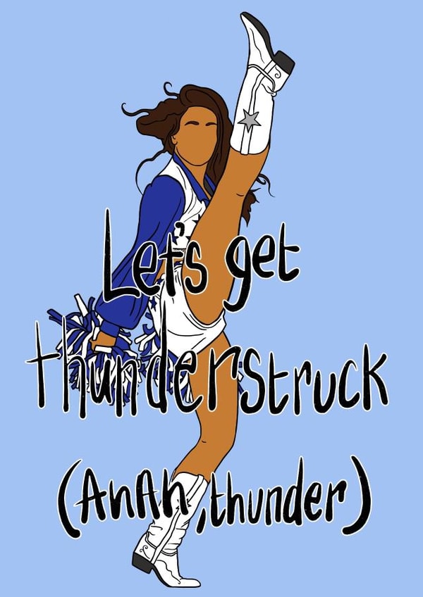 Dallas Cowboys Cheerleaders Celebration Card created by StupidGurl