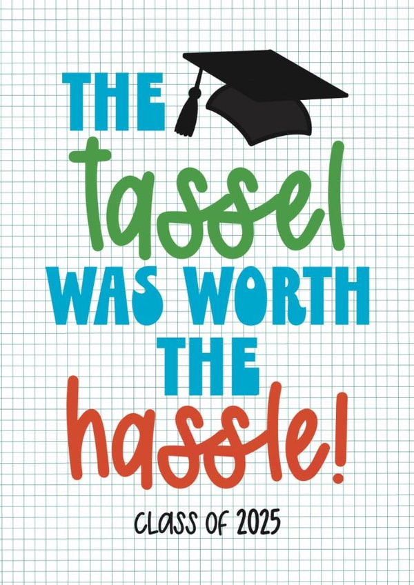 Funny Graduation Card - Class Of 2025 created by Choo Choo