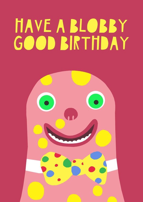 Funny birthday card, perfect for 90s babies created by Jade Muat-Dodd