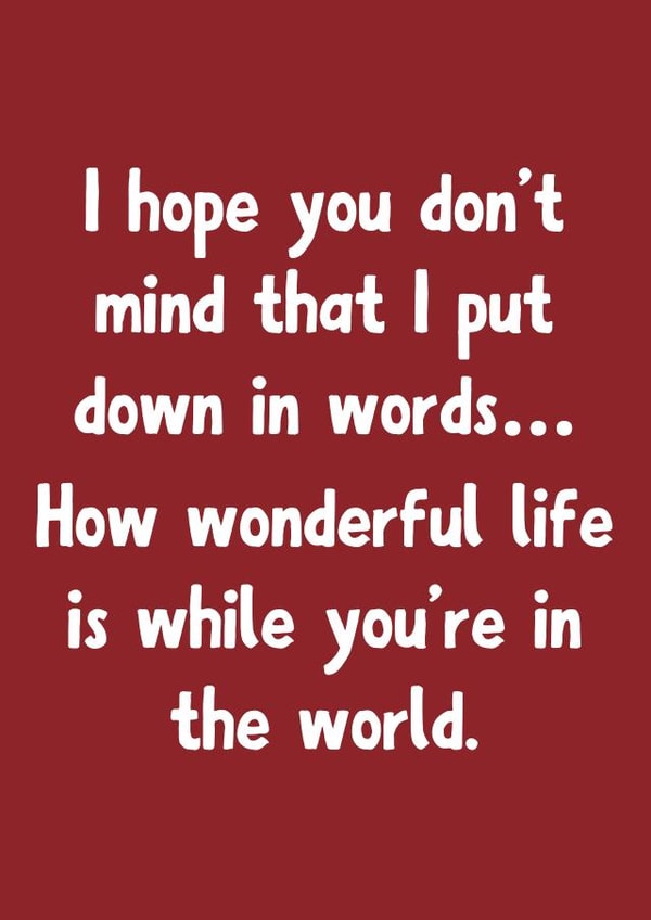 Heartfelt Friendship Card - Typography - Partner/Wife/Husband/Friend created by Joey