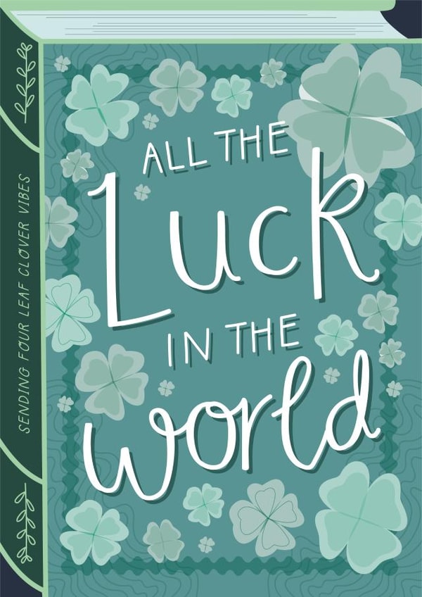 Pretty Good Luck Card - Book - All the Luck in the World created by Two For Joy Illustration