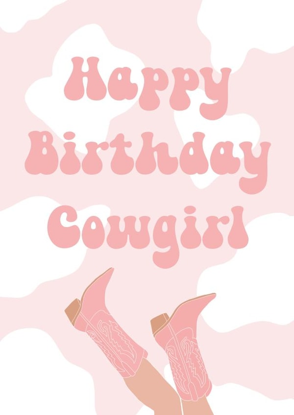 Happy Birthday Cowgirl
Cute fun birthday card for your dancing bestie
Pale created by Loy Matthews
