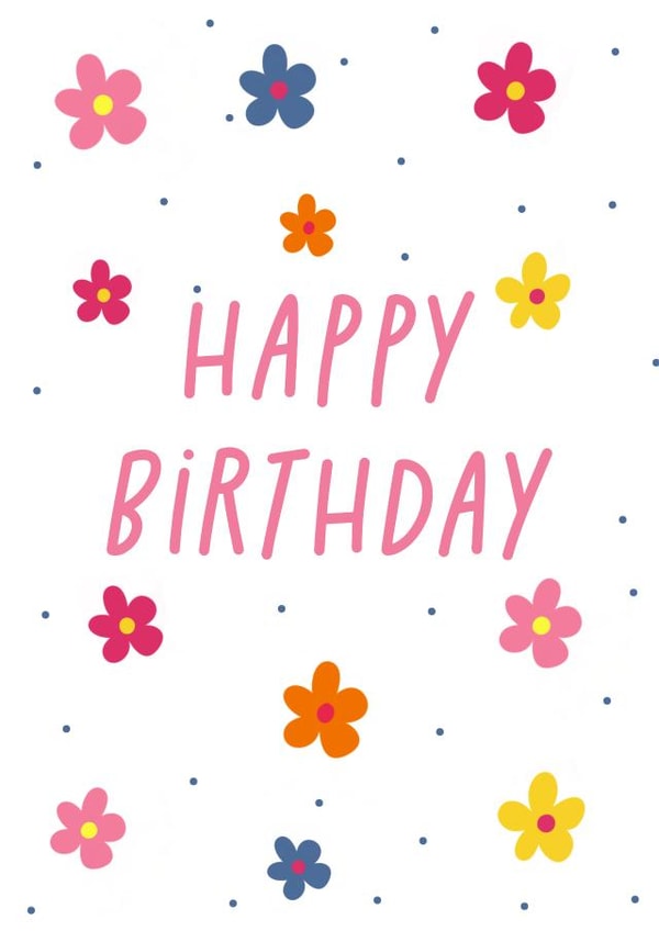 Classic Birthday Card - For Her - Flowers created by Gobbygifts