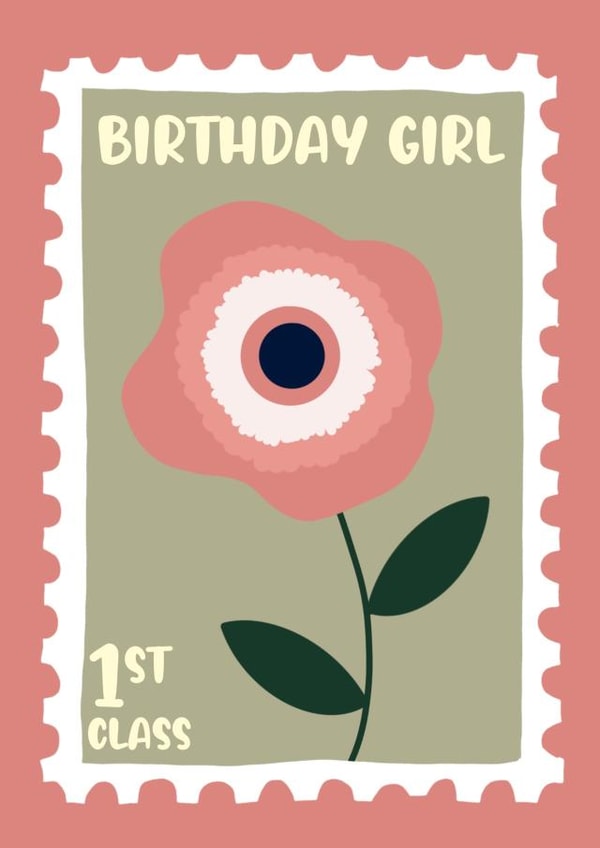 Pretty Birthday Card - For Her - Flower Stamp created by Lots of Love, Hannah