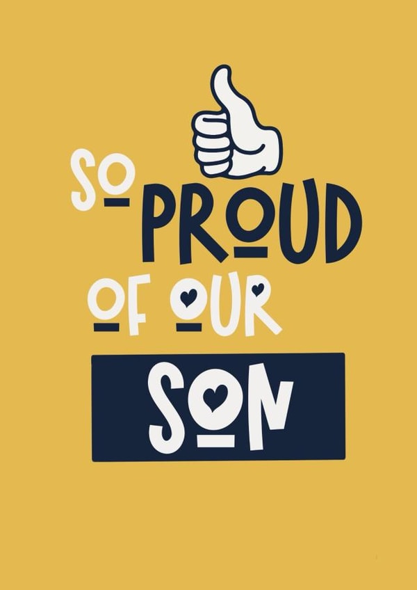 Cute Congratulations Card - Exams Or Graduation - For Son created by Giddy Kipper