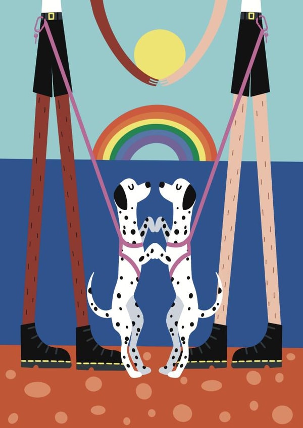 Cute Pride Card - Dotty About You created by Ashton Attzs