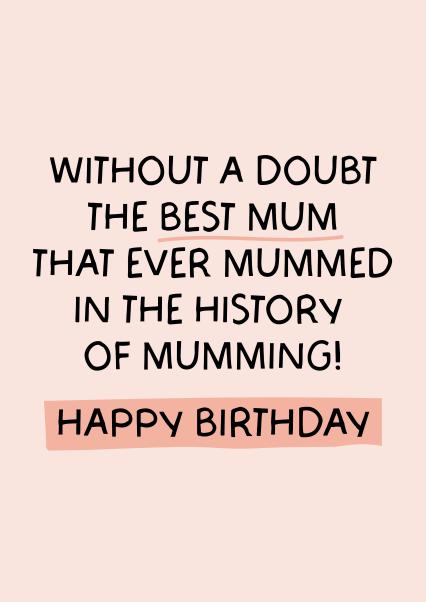 best mum birthday card card