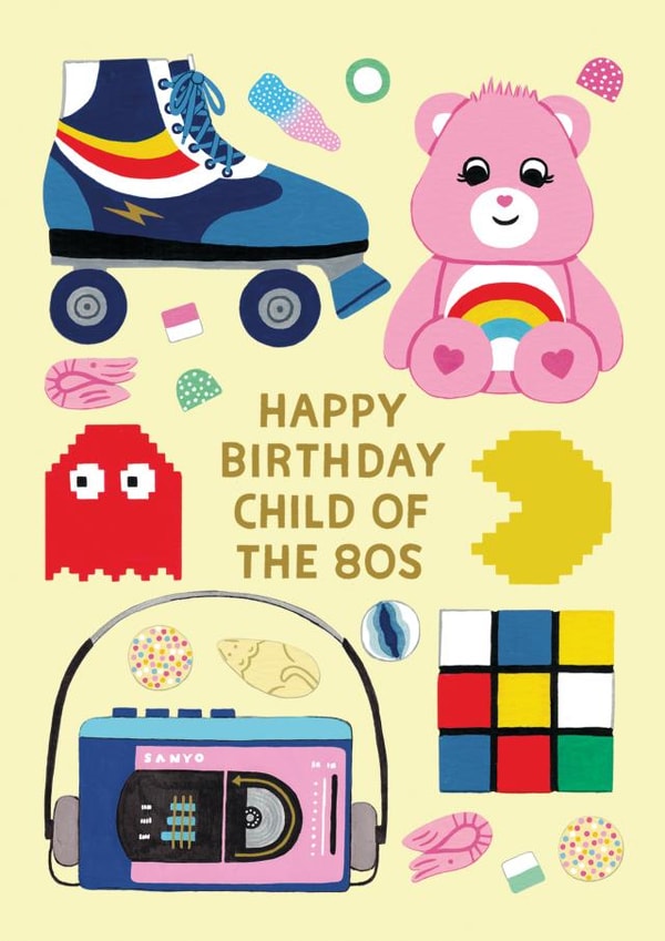 Nostalgic Birthday Card For 80s Child - Child of The 80's Birthday Card created by Stormy Knight