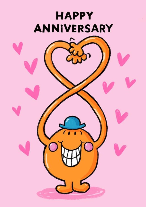 Cute Anniversary Card – Mr. Tickles - Mr Men created by Mr. Men