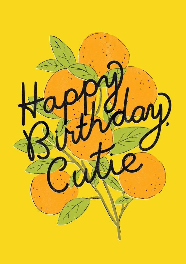 Sweet Happy Birthday Cutie with Clementines Card created by Emma Brooks Creative