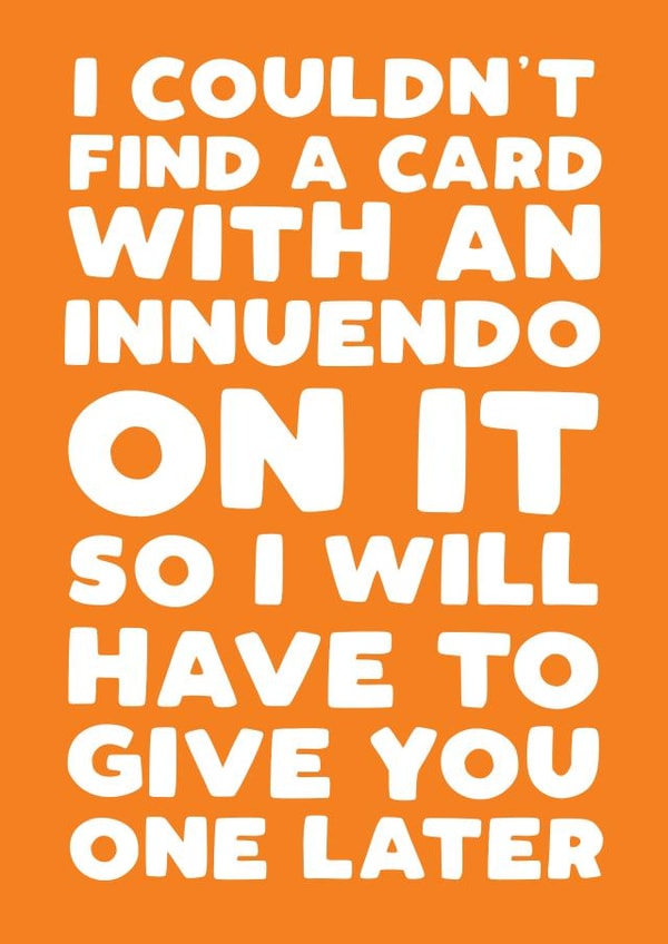 Funny Birthday Card - Innuendo Pun - For Partner - Naughty created by Pickled Prints