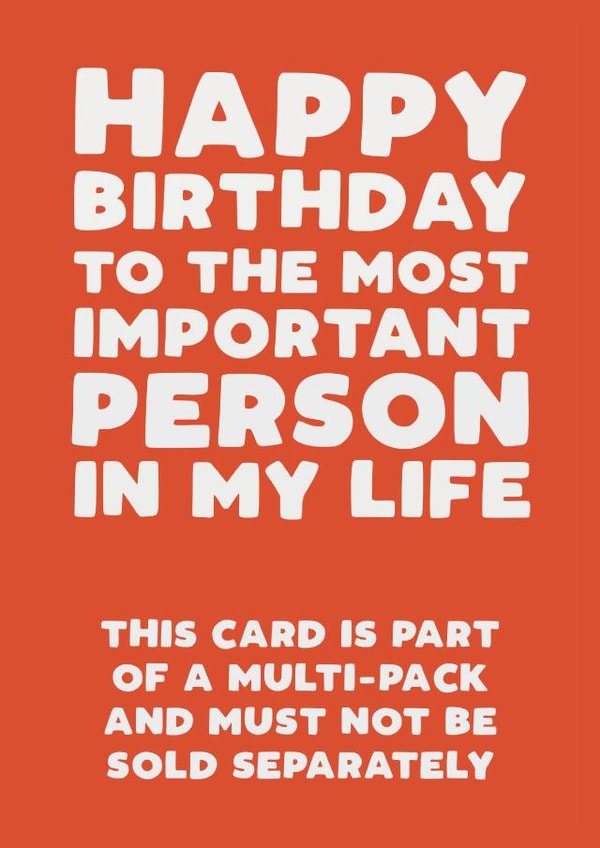Funny birthday card - for friend - multi-pack created by Pickled Prints