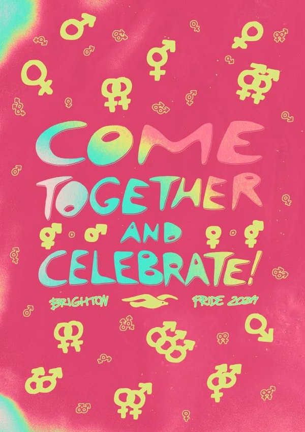 Brighton Pride 2024 - Come Together & Celebrate created by gon6art