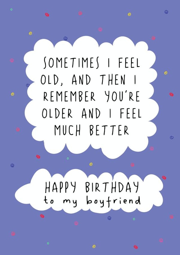 Funny Boyfriend Birthday Card created by @Laura Lonsdale Designs