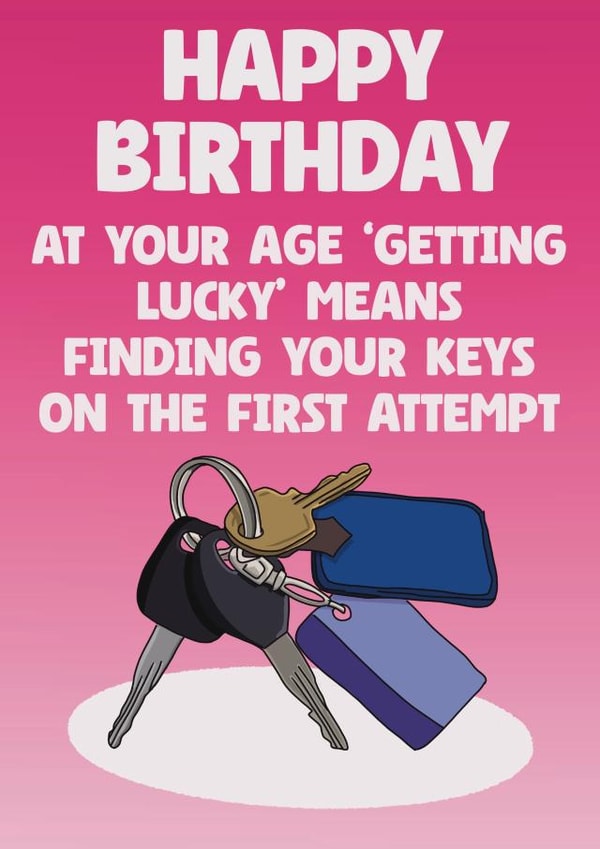 Cheeky ‘Getting Lucky’ Birthday Card created by The Joyful Rose