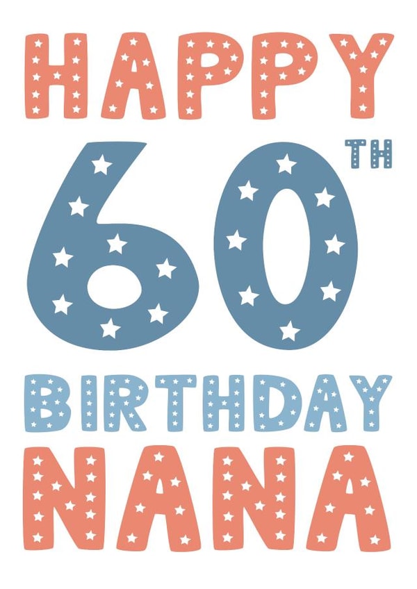 Happy 60th Birthday Nana created by Mint Maker Studio