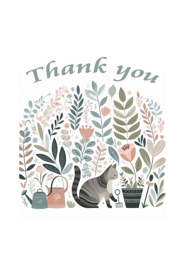 sweet and simple thank you card created by Mercyblade