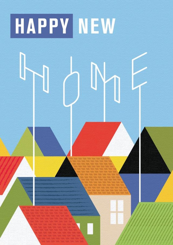 Arty New Home Card created by LOVEDAY DESIGNS on Thortful