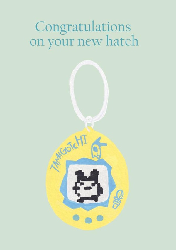 New baby card - Congratulations on your new hatch created by Charlotte Farr