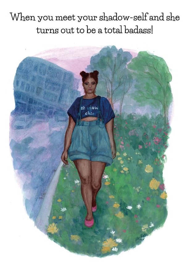 Funny Mental Health Card - Total Badass! created by Mind Over Letter