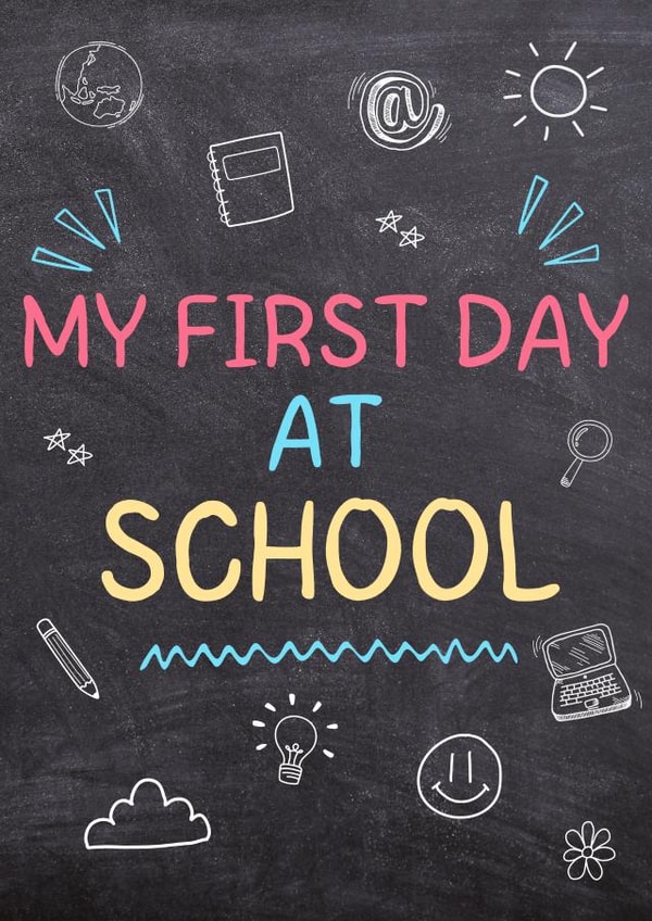 Cute Good Luck Card - First Day At School - For Kids created by Elephantastic