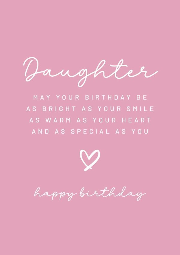Classic Birthday Card - Sentimental - For Daughter created by Creationery