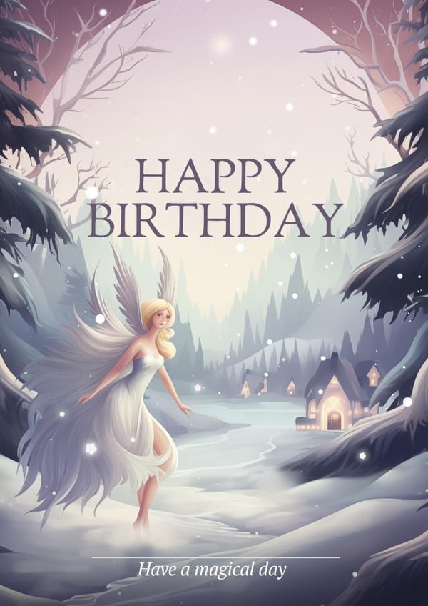 Magical Fairy Birthday card for girl of any age created by Chloe Anderson