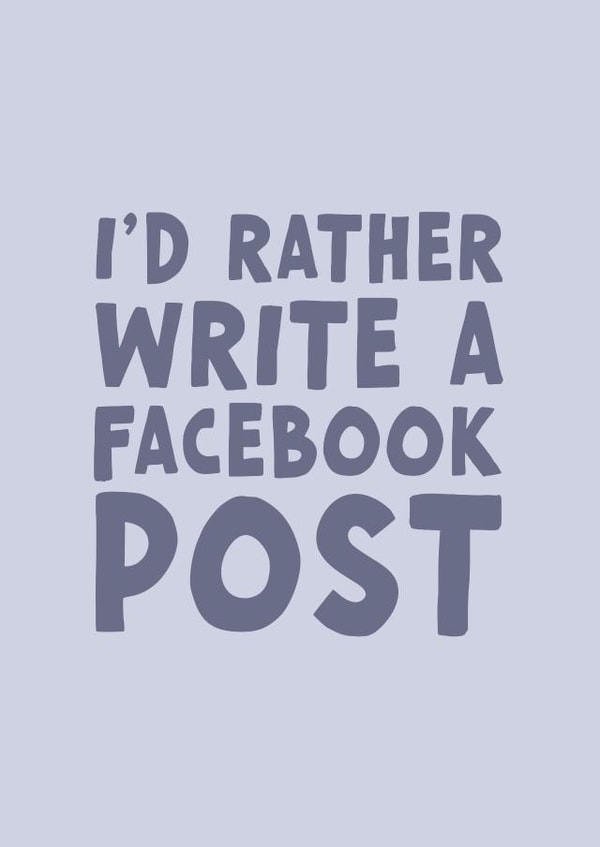 Funny Birthday Card - Facebook Post created by Forever Blessed