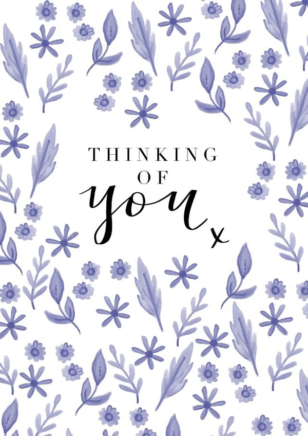 Watercolour Thinking of You Card created by ArtbyIzzyKarin