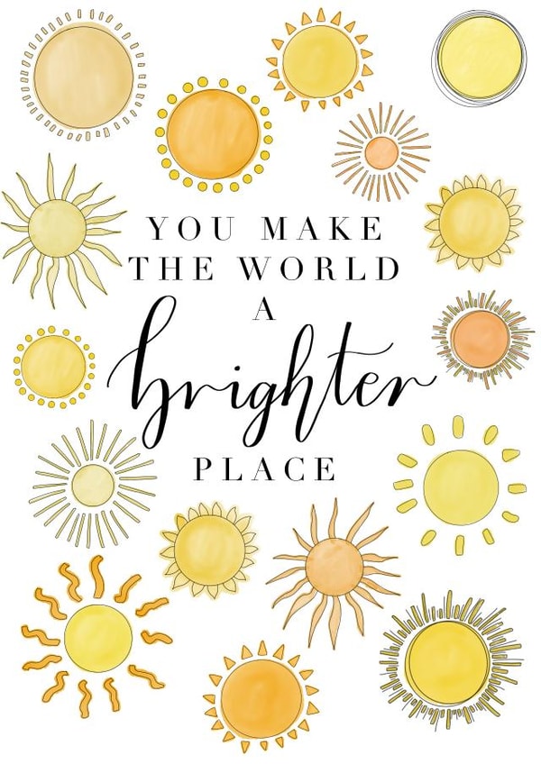 Cute Card for the Sunshine in your Life created by ArtbyIzzyKarin